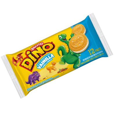 Galletas Dulces Dino Vainilla 12 Uds.