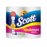 PAPEL HIGIENICO SCOTT RINDEMAX 4 ROLLOS