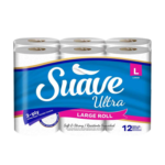 PAPEL HIGIENICO SUAVE ULTRA BT 2 PLY 280 SHEETS 12 ROLLOS